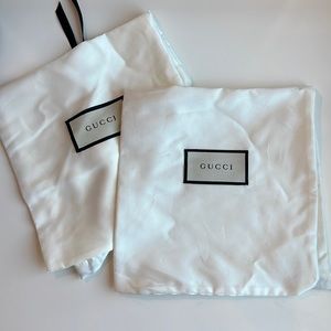 Two Gucci Shoe Dust Bag